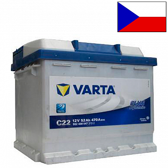 ���� ������������ VARTA Blue Dynamic 6CT 52Ah R+ 470A EN 207x175x190 (552 400 047)